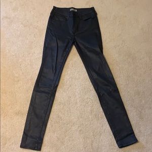 True Religion Super Skinny faux leather jeans